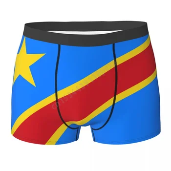 Bărbați Chiloți Republica Democratică Congo Steagul Țării Boxeri Poliester Chiloti Pentru Baieti De Sex Masculin De Mari Dimensiuni