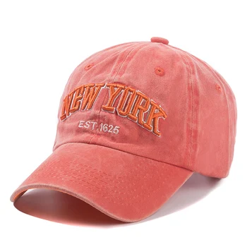 Bărbați Femei Gorras Brand New York city broderie Spălate denim Bumbac Snapback Cap Sepci de Baseball Hat