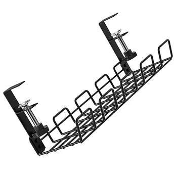 Cablu Deskmanagement Sârmă Tavă Organizator Rack De Stocare A Cablului Coș Raft Masă Titularul Metalbox Organizatorii Acasă Birou De Bord