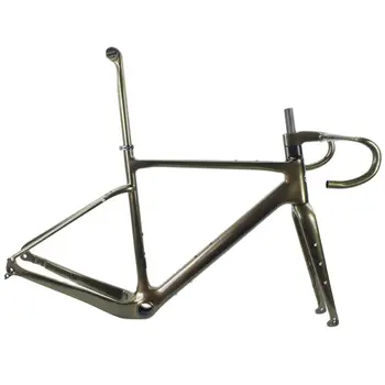 Calitate de Top Pietriș cadru de cyclocross biciclete de carbon cadre disc de frână chamelein1007 pictura Personalizate