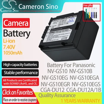 CameronSino Baterie pentru Panasonic NV-GS10 NV-GS10B NV-GS10EG NV-GS10EGA NV-GS21 se potrivește Panasonic CGA-DU12 Baterii aparat de fotografiat Digital