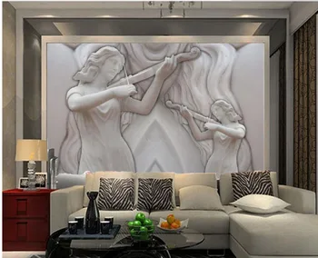 Cameră 3d tapet Vioară trei-dimensional de relief personalizate foto tapet Decor Acasă imagini de fundal pentru camera de zi