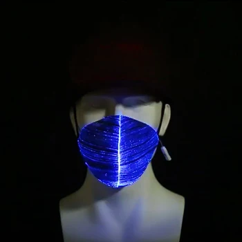 Cantareata DJ LED masca colorate de pânză de fibre de lumină masca trupa personalitate bar Bluetooth, ecran cu LED-uri de lumină pălărie