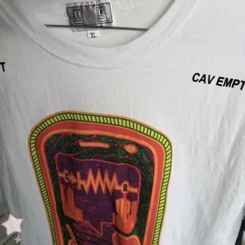 CAV PREVENI Maneci Scurte T-Shirt-Un fel de Circuit Imagine de Imprimare Cavempt Cuplu Rochie Tricou