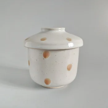 Ceramica stil Japonez și retro de mână-pictat acoperite castron ceașcă de ceai minunat mic fata proaspete set de ceai cu cana acoperită