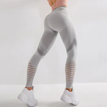 CHENMINGH Talie Înaltă Fitness Femei Jambiere Sexy fără Sudură Jambiere Gol Imprimate Pantaloni de Antrenament Push-Up Slim Elasticitate