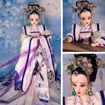 Chineză Stil Vechi Papusa de Colectie Limitata High-end Handmade Papusa 1/6 Bjd Papusa Cap Articulat Copil Jucărie Fata Cadou
