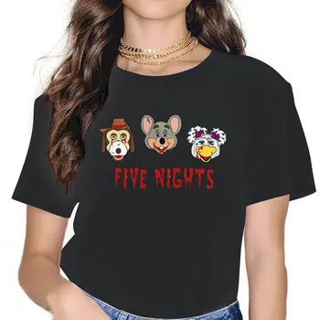 Cinci Nopți la lui Chucky Fete Kawaii Femei T-Shirt Chuck E Brânză Sala de Mese 5XL Blusas Harajuku Casual Vintage Topuri Supradimensionate
