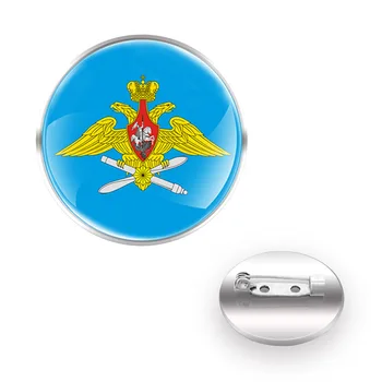 Clasic trupe Aeropurtate din rusia de Proiectare Broșe Decor Pin Guler Sticla Convex Dome Accesorii Cadou