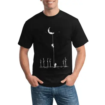 Coarda Pentru Luna Astronaut Tricouri Cariera Trend Crewneck T-Shirt Streetwear pentru bărbați 3XL 4XL 5XL Topuri