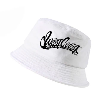 Coastelor de vest Vamale de Imprimare găleată pălărie Brand de moda Bărbați Femei bob Panama pescar pălării coastelor de vest scrisoare de Imprimare de pescuit capac