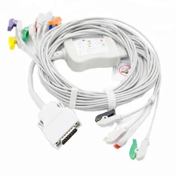 Compatibil pentru Mortara Eli 100 ,Eli200,Eli50 10-Duce EKG Cablu cu Leadwires, ECG prin Cablu Leadwires Banana 4.0