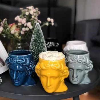 Creative Ceramice Cafea Cu Lapte Cupa Spaniei Antic Grec Apollo David Cap Cana Cana Sculptura Romană Cupa David Cana De Apa