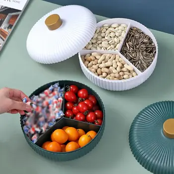 Creative Compartiment Farfurie Platou cu Fructe Multi-scop de Patiserie Nuci Gustare Tava de Bucătărie Provizii Alimentare Placa