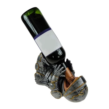 Cute Knight Suport de Sticlă Statuie Decorativ de Masă Rafturi de Vin & Display Stand pentru Bucătărie, Masă Centrală de Decor Cadou