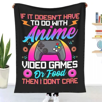 Dacă e Vorba de Jocuri Anime Sau Mâncare nu-mi Pasă Arunca Pătură 3D imprimate canapea dormitor decorative pătură copii adulți cadou