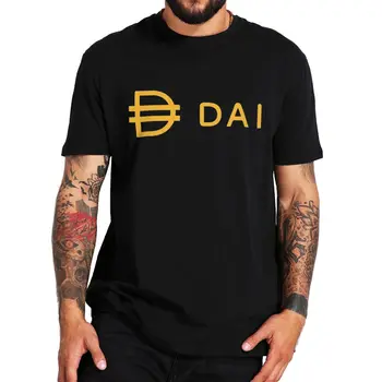 Dai Crypto Tricou Descentralizate Moneda Clasic pentru Bărbați Tricou 100% Bumbac de Bază Homme Camiseta Cadou Pentru Investitori, Comercianți