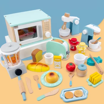 De Joaca pentru copii Casa de Copii de jucarie Simulare Microunde, Ustensile de Bucătărie, Mobilier casă de Păpuși Copil Ziua de nastere Cadouri pentru Sugari Papusa Alimentare