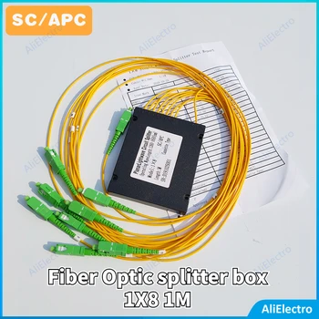 De înaltă Calitate SC APC 1M Fibra Optica splitter box 1X8 SC/APC Fibre Optice PLC Separator FTTH transport gratuit