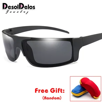 DesolDelos Polarizat ochelari de Soare Barbati fără ramă Sport de Conducere Ochelari de Soare Femei Oglindă Ochelari de protectie UV400 masculino gafas de sol cu cutie