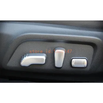 Detector auto Chrome ABS seat buton de reglare comutator buton trim Accesorii 5pcs pentru subaru Outback 2015 2016 2017 2018