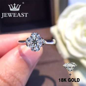 Diamant Natural de Aur 18K Aur curat Frumos Inel Inel de Piatră prețioasă Bun de Lux la Modă Partid Clasic de Bijuterii Fine Fierbinte Vinde Nou 2020