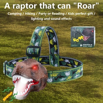 Dinozaur Hohote Jucării Răcnește cu LED Ochii Electric răget de Dinozaur Dino Copii Jucărie Cadou de Crăciun pentru Camping/Drumetii/Petrecere/Lectură