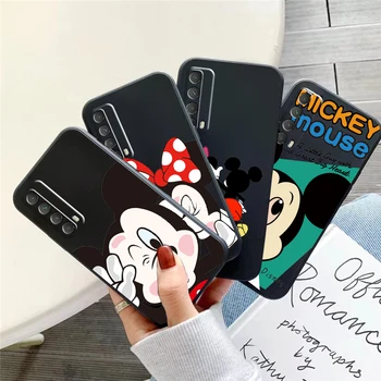 Disney Mickey Mouse Desene animate Cazul în care Telefonul Pentru Huawei Honor 7A 7X 8 8X 8C 9 V9 9A 9X 9 Lite 9X Lite Spate Carcasa de Silicon Lichid