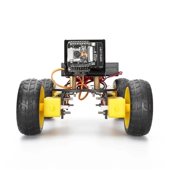 DIY Auto Inteligent Robot Kit Pentru Arduino 4WD Wifi ESP32 CAM Dolly Kit Asamblare Ușoară Cu Camera Kit
