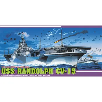 DRAGON 7050 1/700 U. S. S. Randolph CV-15 - Scară Asambla Modelul Kit