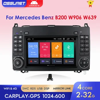 DSP Auto Multimedia Radio Pentru Mercedes-Benz B200 W245 W639 W169 A160 2004-2012 Android 10 GPS Player Autoradio Carplay WIFI 2 Din