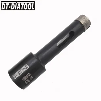 DT-DIATOOL 1 buc 18 mm Sudate cu Laser Diamant Uscat Foraj Biți de Bază cu 5/8-11 Filet burghie pentru granit & marble & stone