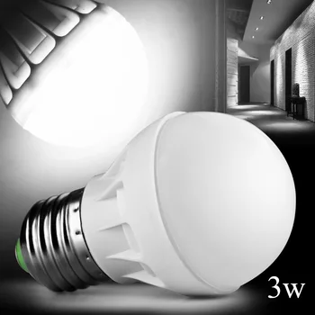 E27 3W 5730SMD de Economisire a Energiei Lampa Glob Bec Lumina Minge AC 220-230V Alb Lampă de Lumină LED-uri pentru office acasă bucatarie