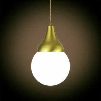 E27 alama material pandantiv lumina bec edison G125 LED-uri vintage cupru, țesătură de sârmă acasă decorare prindere pandantiv lampă de alamă