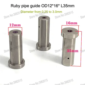EDM Gaura de Foraj Ceramică Ruby Electrod Ghid Țeavă OD12*35*16mm pentru WEDM Masina de gaurit