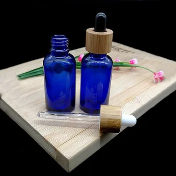 En-Gros De Gol Albastru Și Verde De Sticlă Clară Ulei Esential De Sticla Cosmetice Dropper Recipient Repetabile Produse