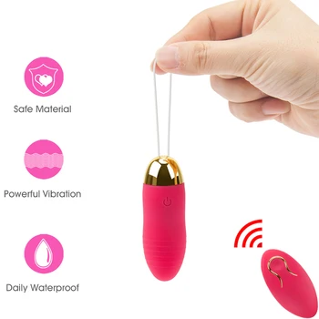 Erotic Wireless 10 Moduri de Ou Glont Vibrator din Silicon Bile Vaginale punctul G, Clitorisul Stimulator pentru Adulti Jucarii Sexuale pentru Femei Sex-Shop