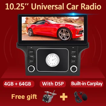 Eunavi 2 Din Android 10 Radio Auto Multimedia Player pentru toate masinile BMW, Benz, VW, Ford, Toyota, Honda 4G 64G GPS 8Core DSP Carplay USB