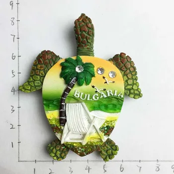 Europa Mării Negre 3D Full Bulgaria Turtle Frigider Magnet Magnet de Frigider de Călătorie de Suveniruri Acasă Decorare Accesorii