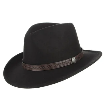 Femei Bărbați Fedora Pălărie Cowgirl Pălării De Cowboy Western Stil De Pălărie De Soare Cu Centura De Decor Margine Largă Capac Nou Cald