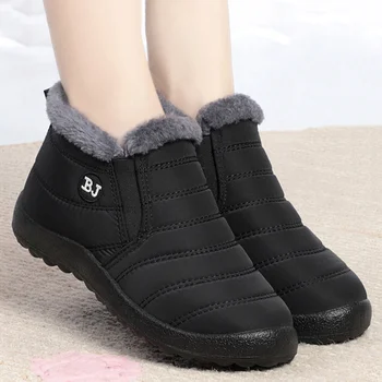 Femei Cizme de Alunecare pe Pantofi de Iarna pentru Femei Impermeabil Cizme Glezna Cizme de Iarna pentru Femeie Zăpadă Botines 2022 Negru Botas Femininas