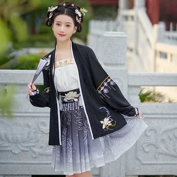 Femeile Tradițională Chineză Antică Stil Hanfu Costum Costum Oriental Zână Scena de Dans Popular de Îmbrăcăminte Costum din Trei piese