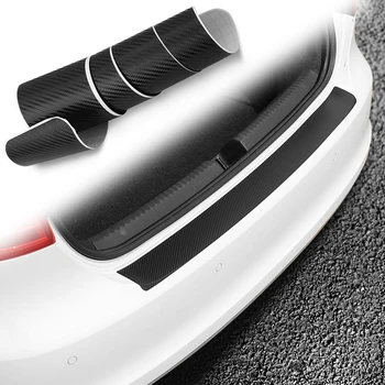 Fibra De Carbon Portbagaj Spate Garda Placa Autocolant Pentru Toyota Camry Avensis Aygo Belta Lama Brevis Caldina Cami