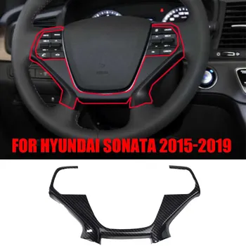 Fibra de Carbon Volan Buton Capac Ornamental 1buc Pentru Hyundai Sonata 2015-2019