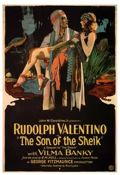 Fiul Șeicului POSTER de FILM Rudolph Valentino 1926 MĂTASE POSTER pictura Decorativa 24x36inch