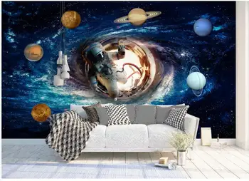 Foto personalizat murale 3d tapet Cosmic cerul înstelat science-fiction tema spațiu, astronaut asteroid decor tapet pentru pereți 3 d