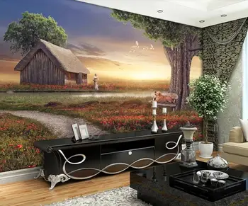 Foto personalizat Tapet 3D Peisaj Fantezie Creatoare de Artă Murală Canapea Camera de zi Dormitor Murală Tapet de Fundal 3D