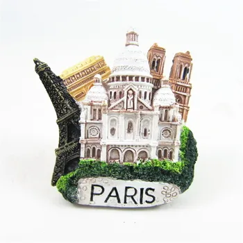 Franța Suveniruri Magnet de Frigider PARIS Shishi Sacred Heart Cathedral, Turnul Eiffel, Catedrala Notre Dame