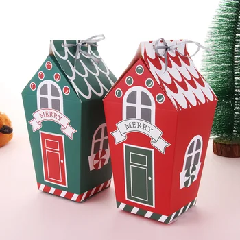 Gingerhouse Cutie de Hârtie de Crăciun, Cutii de Bomboane, Dulciuri Cookie Cutii de Cadouri Cadou de Ambalare Drăguț Container de Depozitare 100buc/lot