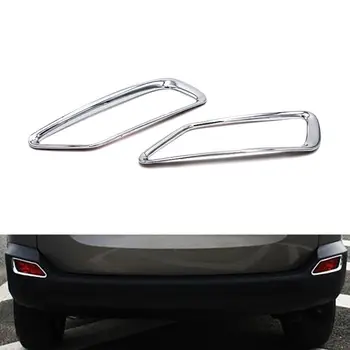 GRĂTAR@FUKA Ceață de Lumină Cadru Acoperă Trim 2 buc Crom ABS Masina din Spate, Lumina spate Styling se Potrivesc Pentru Toyota RAV4 2013 2014 2015